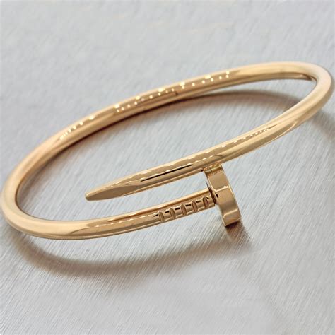 cartier love bracelet juste un clou|authentic cartier nail bracelet.